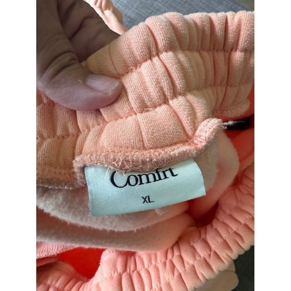 Comfrt Collection Pastel Edit Peach Zip Hoodie and Joggers Set XL Loungewear - Picture 4 of 14